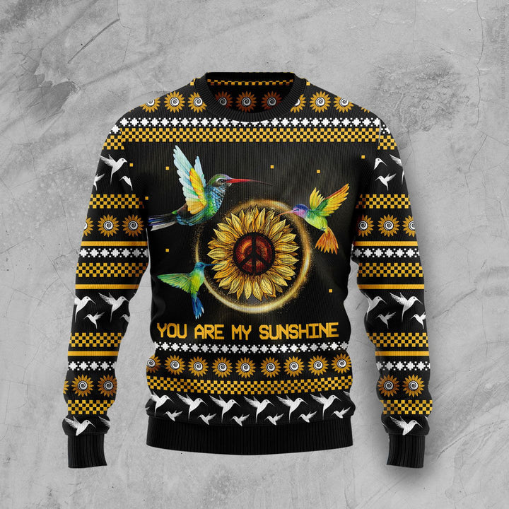 Hummingbird Sunflower Ugly Christmas Sweater | For Men & Women | Adult | US1437-BehighStyle