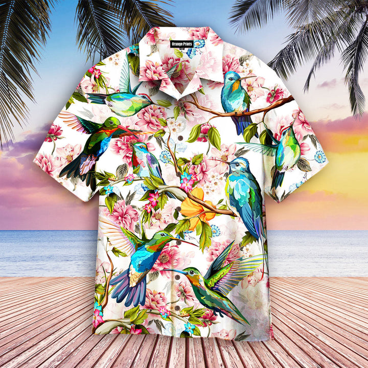 Hummingbirds Magnolia Hawaiian Shirt | For Men & Women | HW2375-BehighStyle