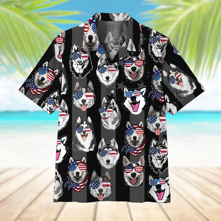 Husky American Hawaiian Shirt | For Men & Women | HW1598-BehighStyle