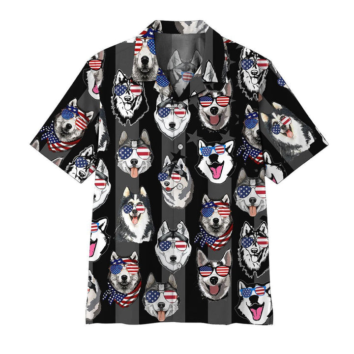 Husky American Hawaiian Shirt | For Men & Women | HW1598-BehighStyle