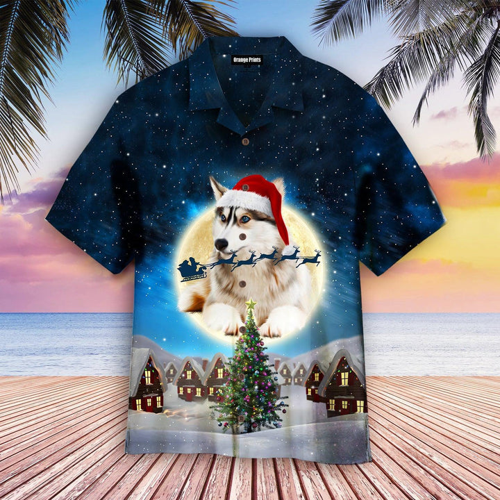 Husky Merry Christmas Hawaiian Shirt | For Men & Women | HW2728-BehighStyle