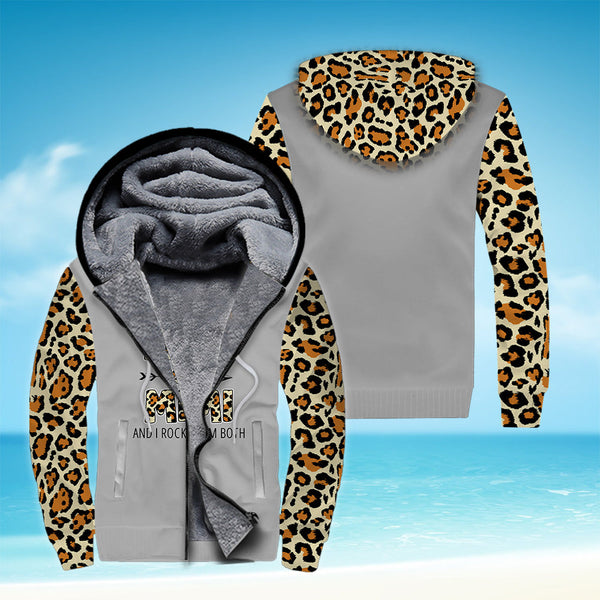 I Have Two Titles Mom And Mimi I Rock Them Both Fleece Zip Hoodie All Over Print | FZ325