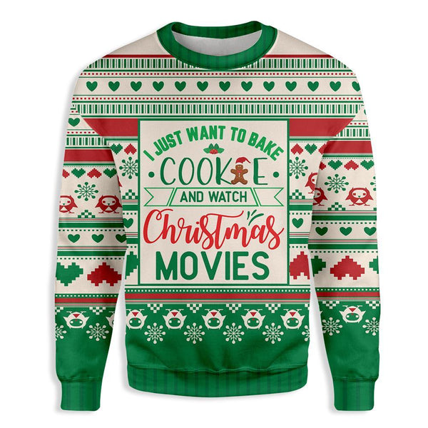 I Just Want To Bake Cookies Ugly Christmas Sweater | Adult | US1964