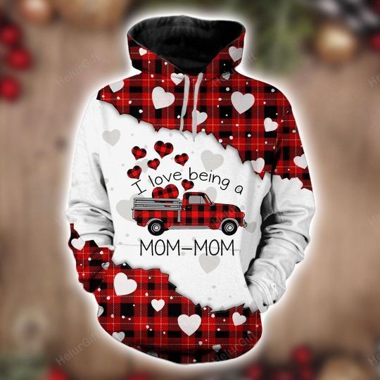 I Love Being A Mom Red Buffalo Truck 3D All Over Print | For Men & Women | Adult | HP1228-BehighStyle