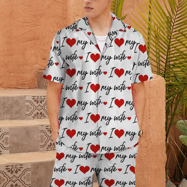 I Love My Wife Hawaiian Shirt Set | For Men & Women | HS161-BehighStyle