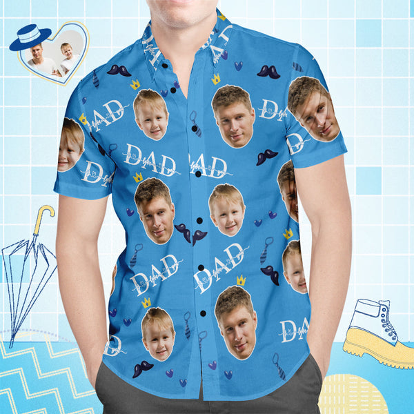 I Love You Dad Custom Photo Hawaiian Shirt | P163
