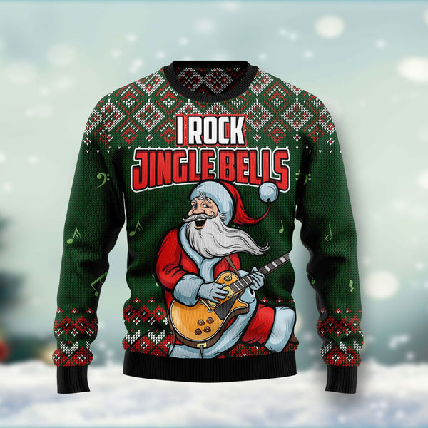 I Rock Jingle Bells Ugly Christmas Sweater | For Men & Women | Adult | US1234-BehighStyle