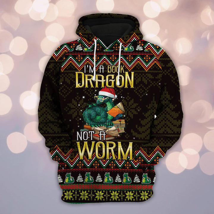 Im A Book Dragon Multicolor Cool Design 3D All Over Print | For Men & Women | Adult | HP691-BehighStyle