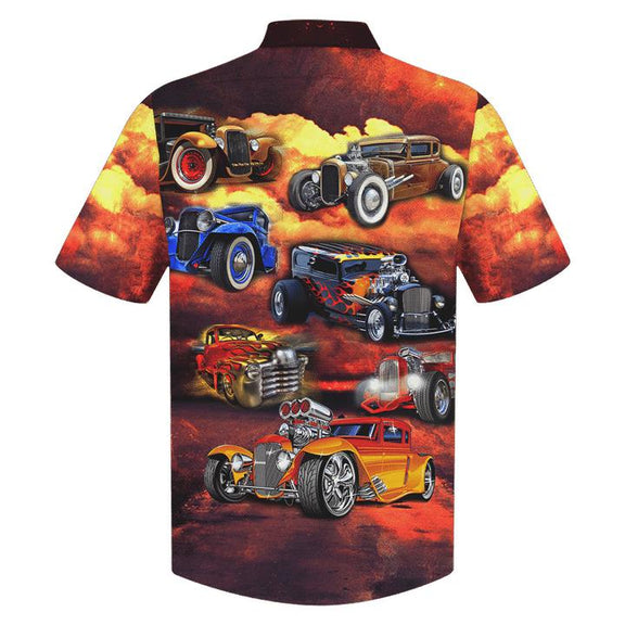 I'm A Hot Rod Grandpa Cool Design Aloha Hawaiian Shirt | For Men & Women | HW1177-BehighStyle