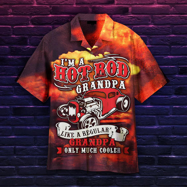 I'm A Hot Rod Grandpa Cool Design Aloha Hawaiian Shirt | For Men & Women | HW1177-BehighStyle