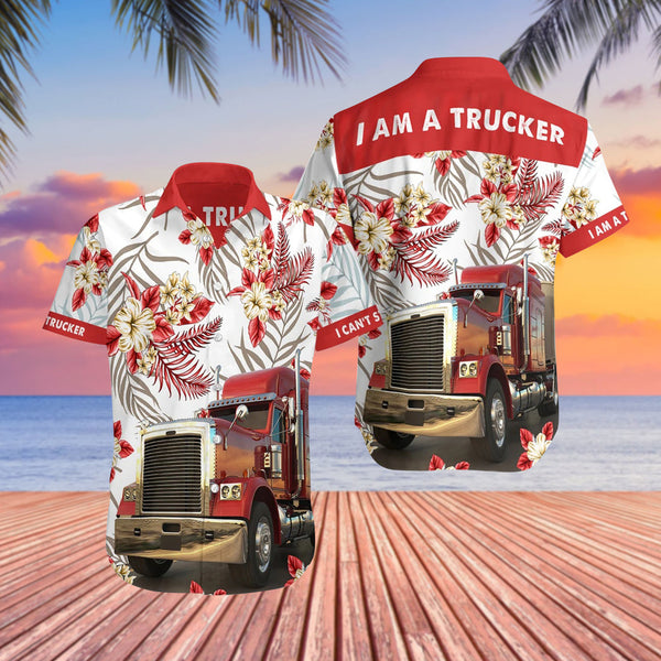 I'm A Trucker Job Design Aloha Hawaiian Shirt | For Men & Women | HW732-BehighStyle