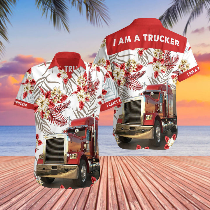 I'm A Trucker Job Design Aloha Hawaiian Shirt | For Men & Women | HW732-BehighStyle