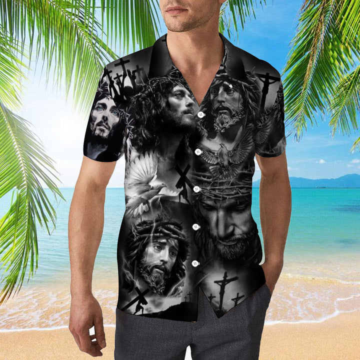 In The Darkest Hour And Found Jesus Hawaiian Shirt | For Men & Women | HW2198-BehighStyle