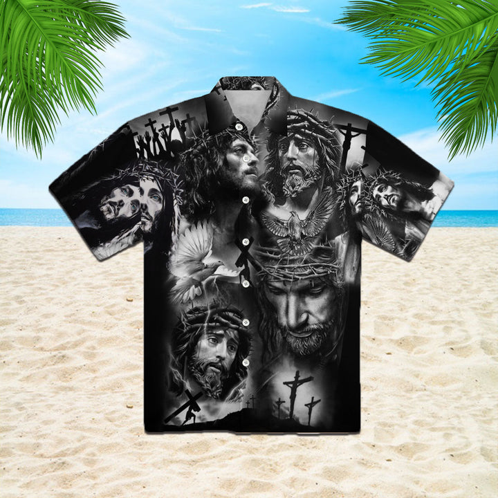 In The Darkest Hour And Found Jesus Hawaiian Shirt | For Men & Women | HW2198-BehighStyle