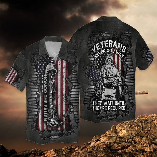 Independence Day Memorial Day Honor The Fallen Veteran Hawaiian Shirt | HW3173