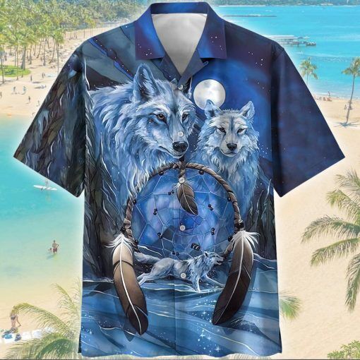 Indigenous Wolf Hawaiian Shirt | For Men & Women | HW1316-BehighStyle