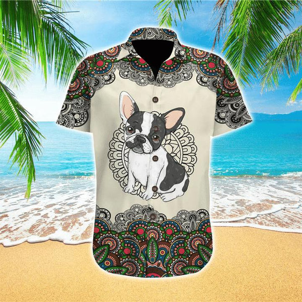 International Dog Day Bulldog Mandala Hawaiian Shirt | For Men & Women | HW1224-BehighStyle