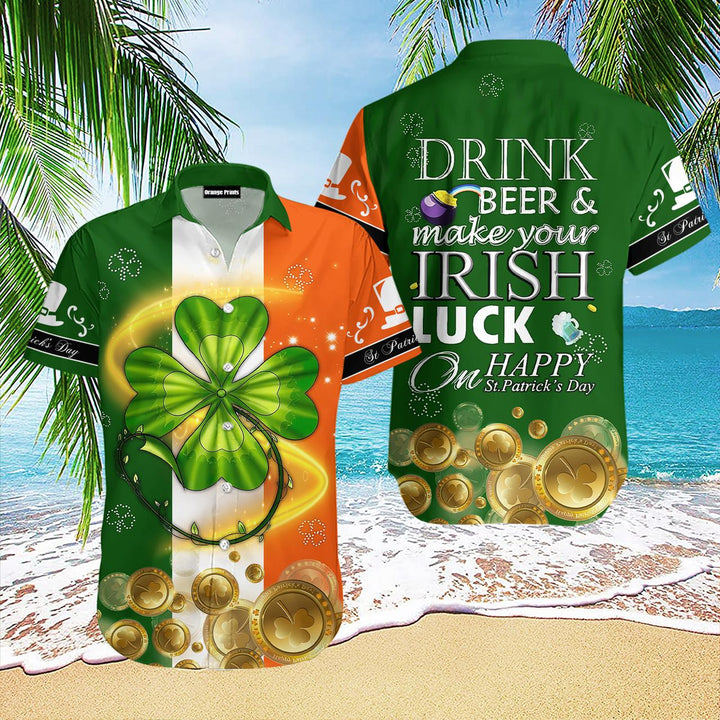 Ireland Flag St Patrick's Day Hawaiian Shirt | For Men & Women | HW2035-BehighStyle