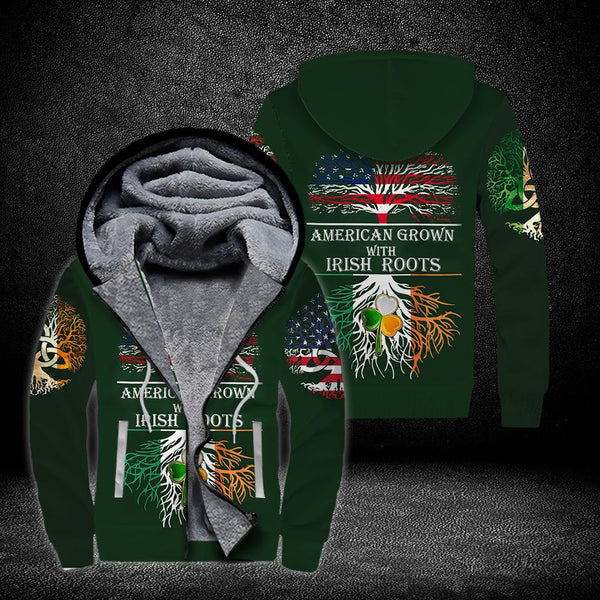 Irish Blood American Fleece Zip Hoodie All Over Print | FZ695