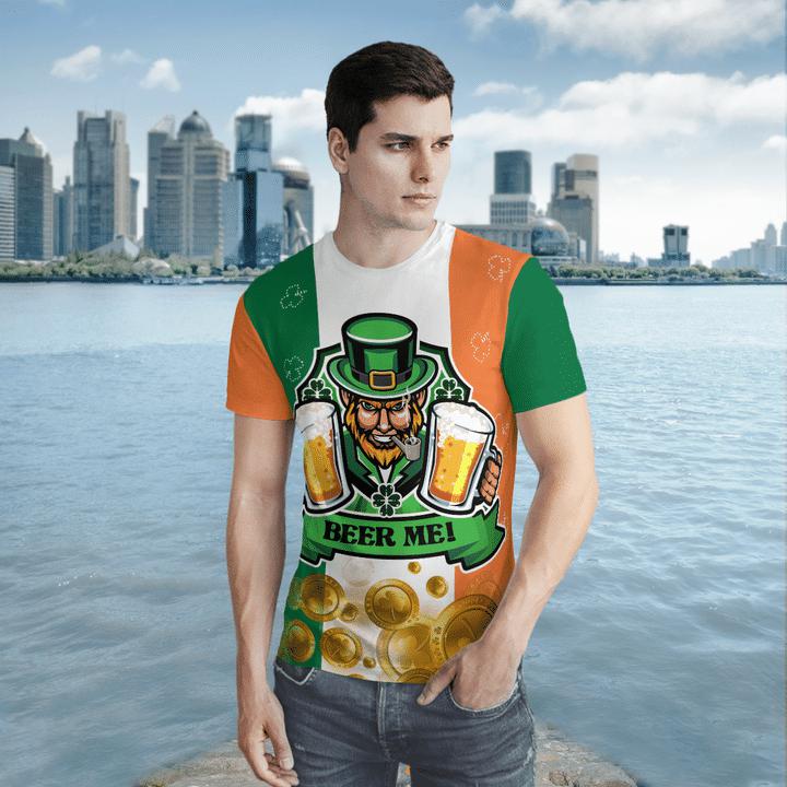 Irish Leprechaun Drink Beer Happy St. Patrick's Day 3D All Over Print | For Men & Women | Adult | HP1298-BehighStyle