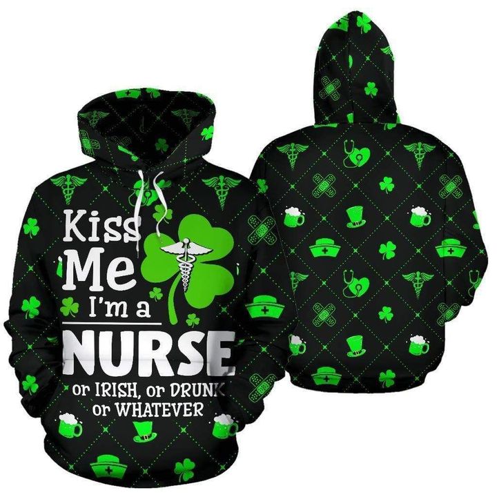 Irish Nurse Happy St Patrick Day 3D All Over Print | For Men & Women | Adult | HP1770-BehighStyle