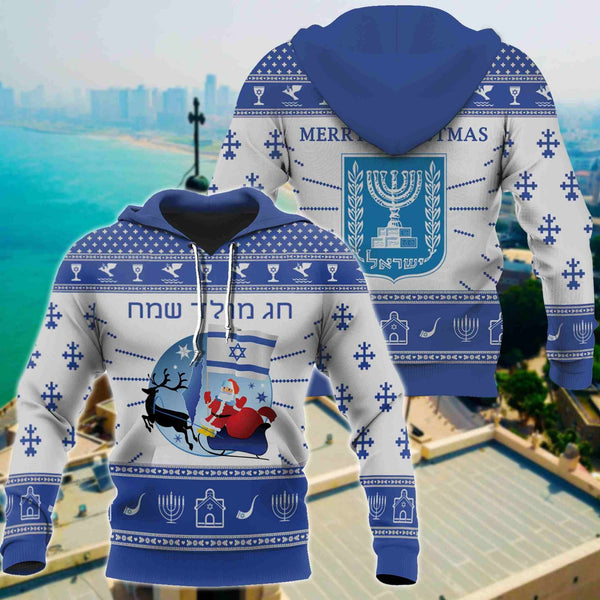 Israel Santa Claus Christmas 3D All Over Print | For Men & Women | Adult | HP1993-BehighStyle