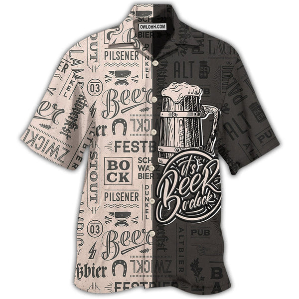 Beer It's Beer O'clock Classic Style Hawaiian Shirt | HW3436