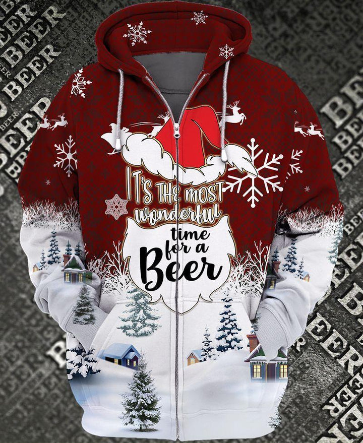 It's The Most Wonderful Time For A Beer 3D All Over Print | For Men & Women | Adult | HP1293-BehighStyle