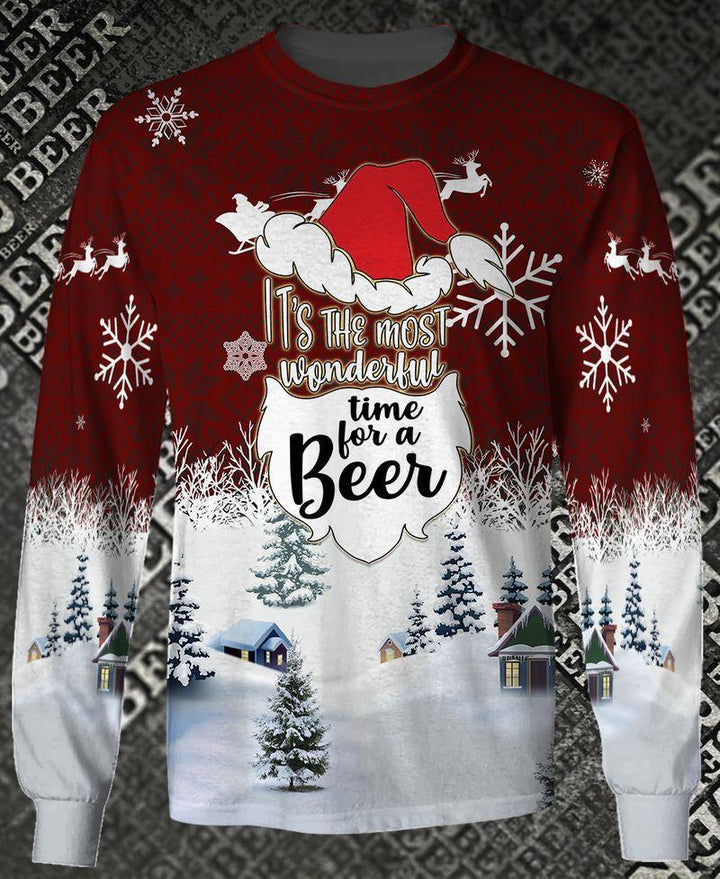 It's The Most Wonderful Time For A Beer 3D All Over Print | For Men & Women | Adult | HP1293-BehighStyle