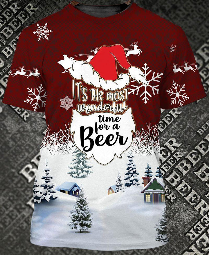 It's The Most Wonderful Time For A Beer 3D All Over Print | For Men & Women | Adult | HP1293-BehighStyle