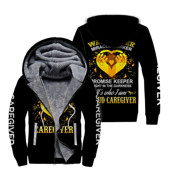 It's Who I Am Caregiver Fleece Zip Hoodie All Over Print | FZ410