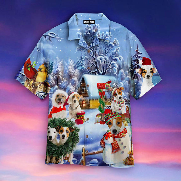 Jack Russell Christmas Hawaiian Shirt | For Men & Women | HW2731-BehighStyle