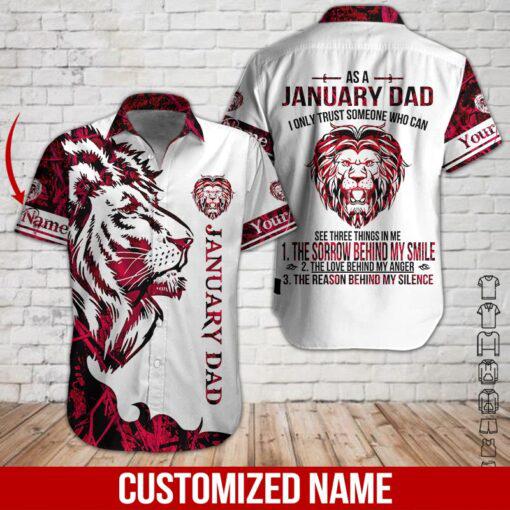 January Dad Custom Name Hawaiian Shirt | For Men & Women | HN723-BehighStyle