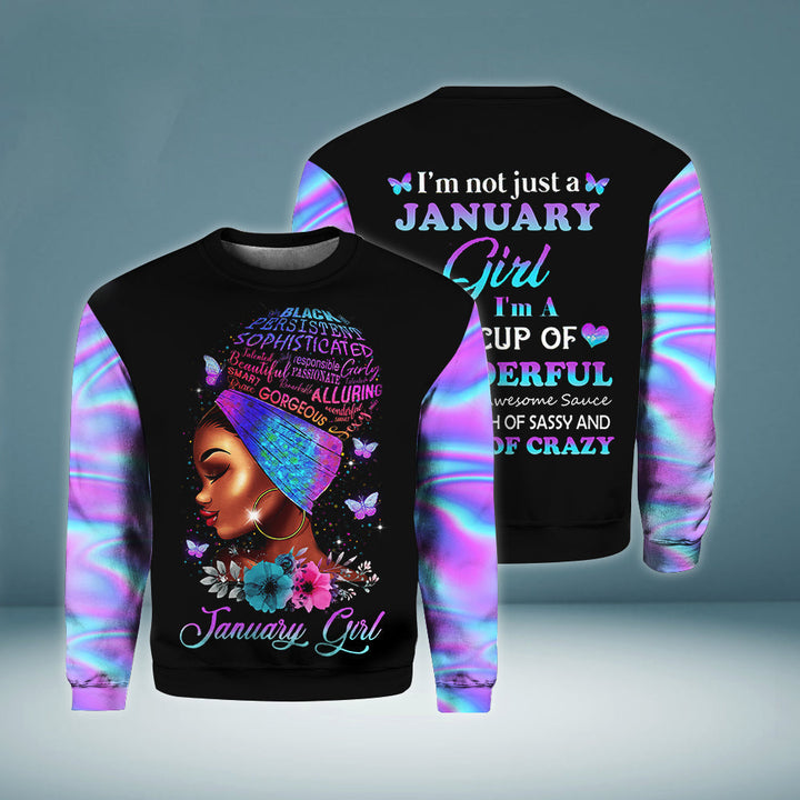 January Girl A Wonderful Dash Of Crazy 3D All Over Print | For Men & Women | Adult | HP1617-BehighStyle