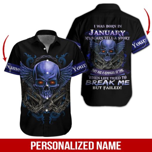 January Guy Custom Name Hawaiian Shirt | For Men & Women | HN431-BehighStyle