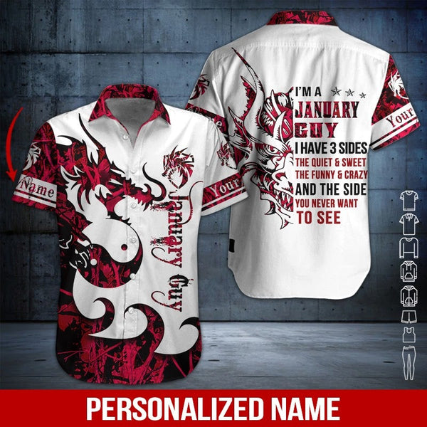 January Guy Custom Name Hawaiian Shirt | For Men & Women | HN640-BehighStyle