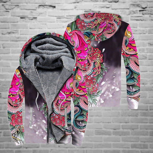 Japan Mask Fleece Zip Hoodie All Over Print | FZ329