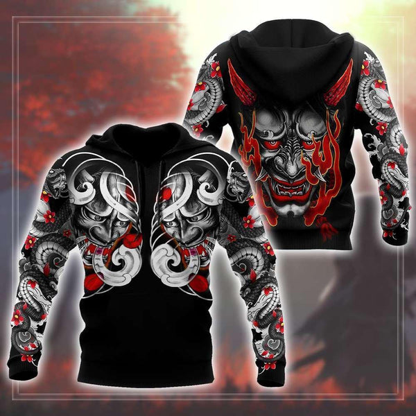 Japan Mask Tattoo 3D All Over Print | For Men & Women | Adult | HO4277-BehighStyle