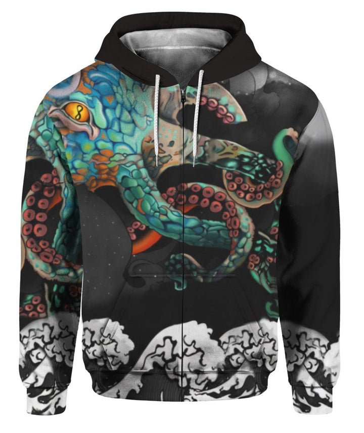 Japanese Octopus Irezumi 3D All Over Print | For Men & Women | Adult | HP1626-BehighStyle