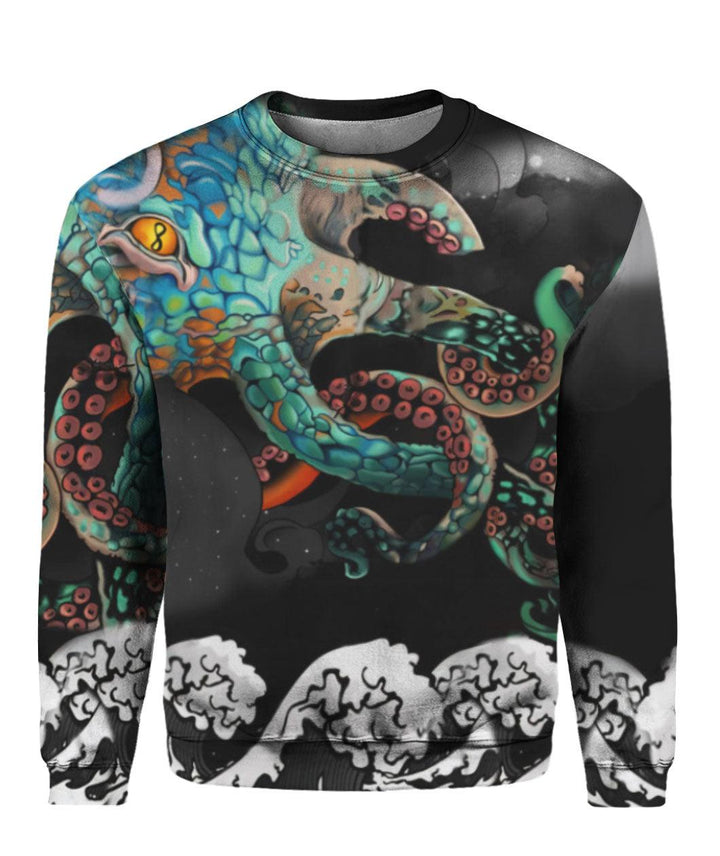 Japanese Octopus Irezumi 3D All Over Print | For Men & Women | Adult | HP1626-BehighStyle