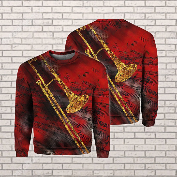 Jazz Trombone Art 3D All Over Print | For Men & Women | Adult | HT9932N-BehighStyle