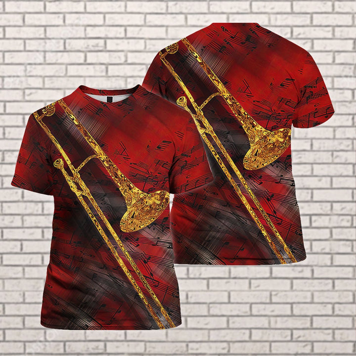 Jazz Trombone Art 3D All Over Print | For Men & Women | Adult | HT9932N-BehighStyle