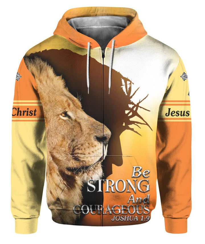 Jesus Be Strong And Courageous 3D All Over Print | For Men & Women | Adult | HP1643-BehighStyle