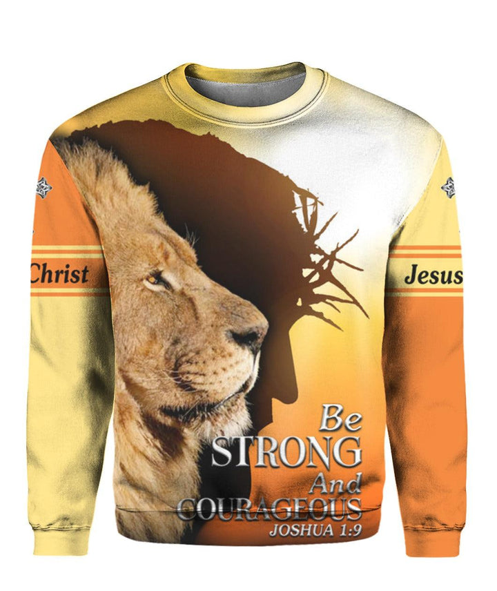 Jesus Be Strong And Courageous 3D All Over Print | For Men & Women | Adult | HP1643-BehighStyle