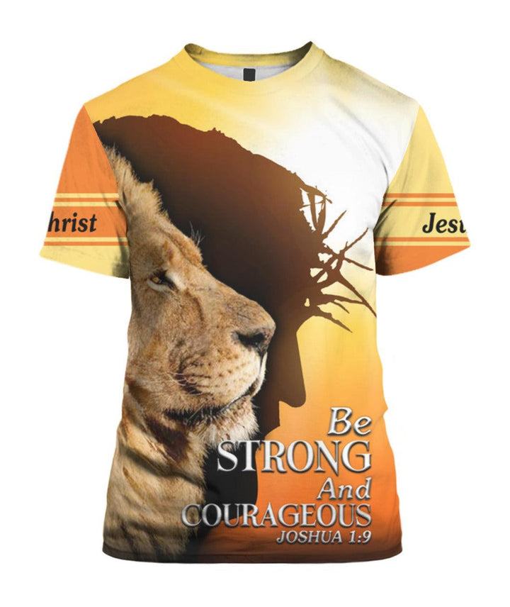 Jesus Be Strong And Courageous 3D All Over Print | For Men & Women | Adult | HP1643-BehighStyle