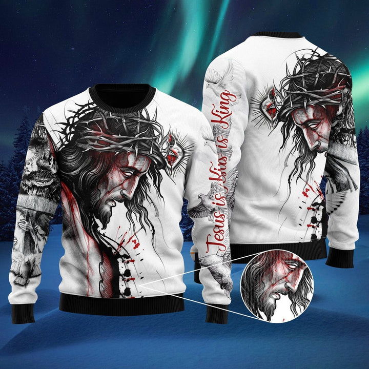 Jesus Catholic Ugly Christmas Sweater | For Men & Women | Adult | US1387-BehighStyle