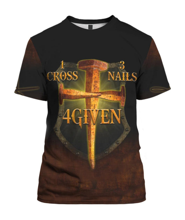 Jesus Cross Nails Given 3D All Over Print | For Men & Women | Adult | HP1624-BehighStyle