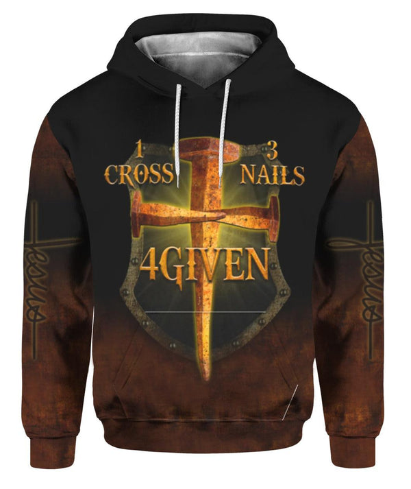 Jesus Cross Nails Given 3D All Over Print | For Men & Women | Adult | HP1624-BehighStyle