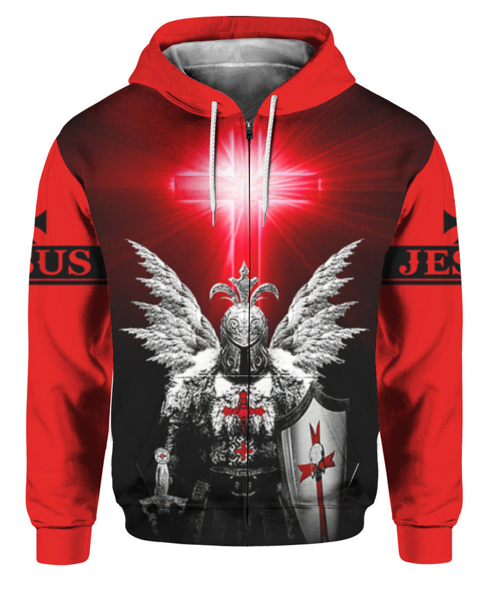 Jesus Is My Savior Knight Christian 3D All Over Print | For Men & Women | Adult | HP891-BehighStyle