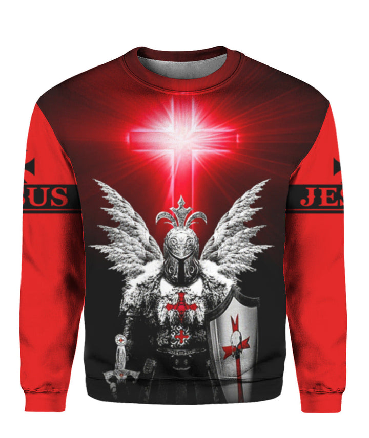 Jesus Is My Savior Knight Christian 3D All Over Print | For Men & Women | Adult | HP891-BehighStyle